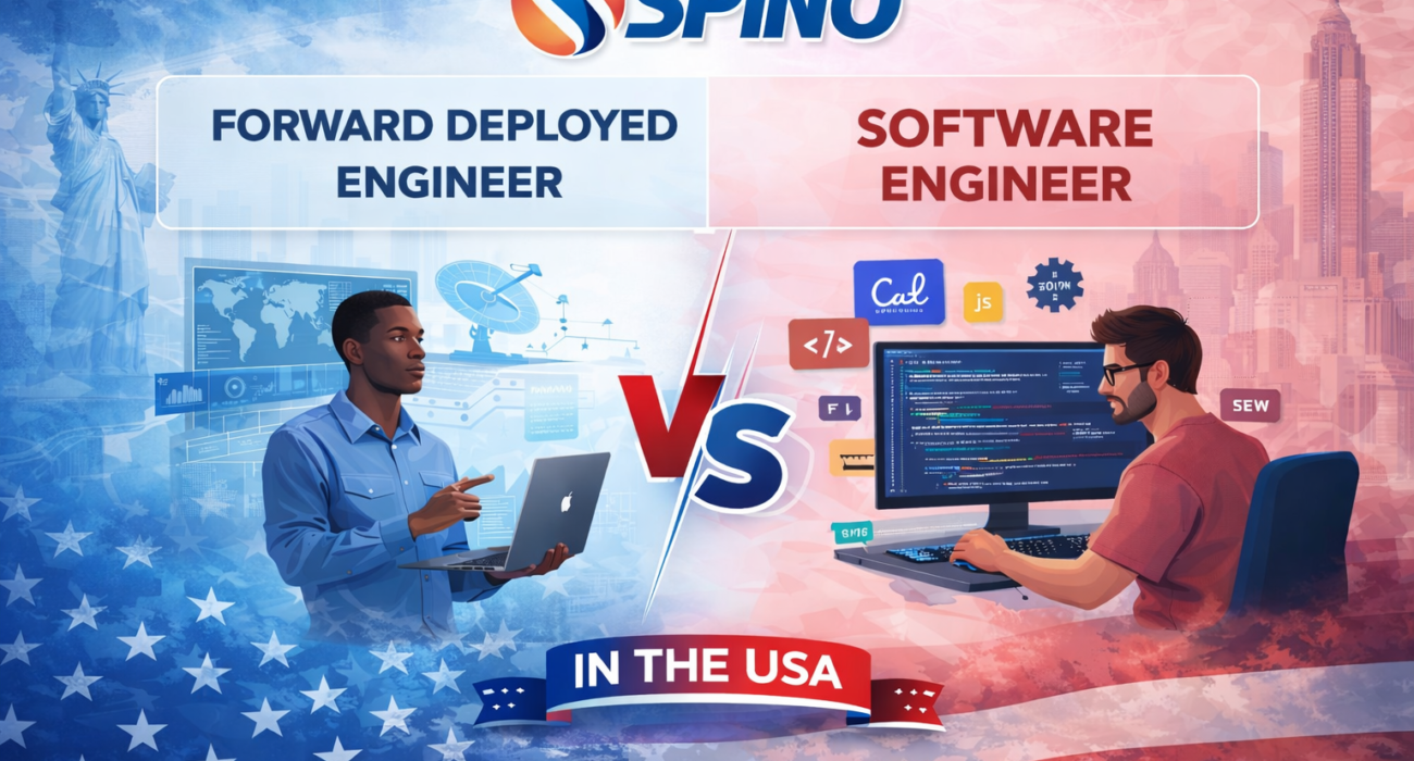 Forward deployed engineering vs software engineer USA comparison showing FDE vs SWE roles in enterprise SaaS companies